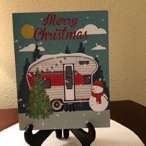 Merry Christmas Picture of Christmas Scene,Painted